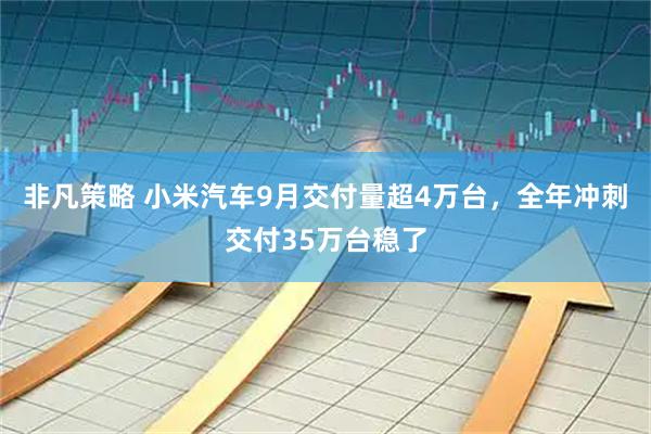 非凡策略 小米汽车9月交付量超4万台，全年冲刺交付35万台稳了