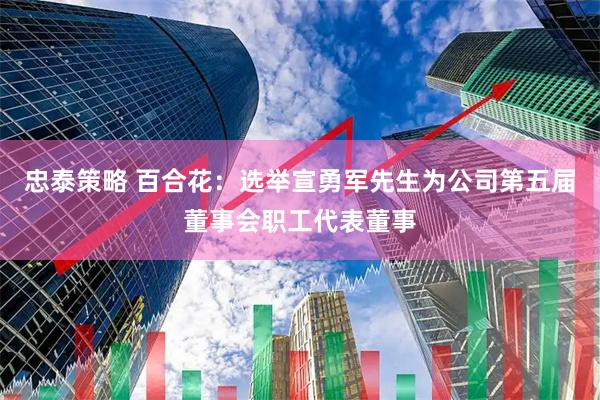 忠泰策略 百合花：选举宣勇军先生为公司第五届董事会职工代表董事